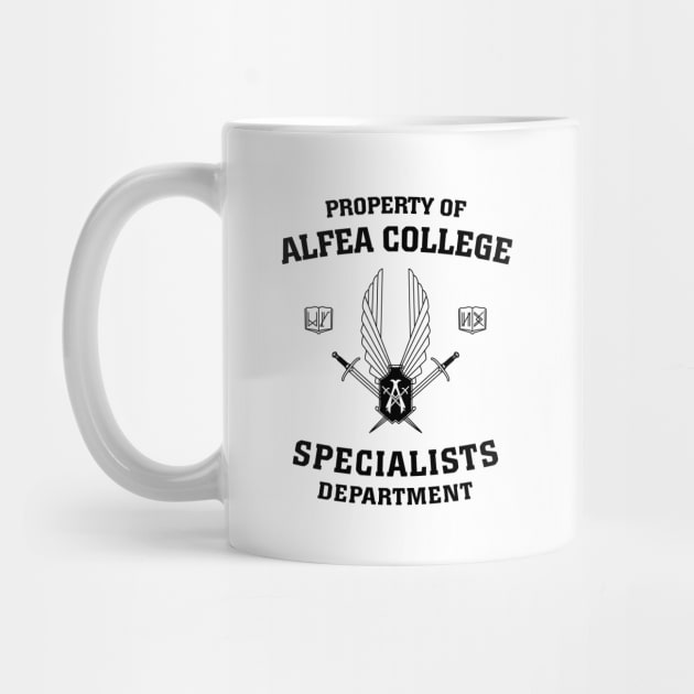 Property of Alfea College: Specialists Department by BadCatDesigns